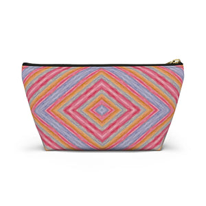 Vibrant Geometric Pattern Accessory Pouch - Dipaliz - Makeup Bags
