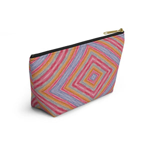 Vibrant Geometric Pattern Accessory Pouch - Dipaliz - Makeup Bags