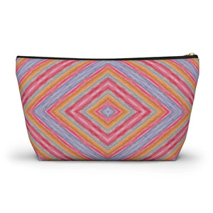 Vibrant Geometric Pattern Accessory Pouch - Dipaliz - Makeup Bags