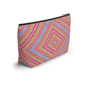 Vibrant Geometric Pattern Accessory Pouch - Dipaliz - Makeup Bags