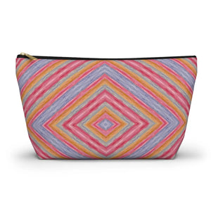 Vibrant Geometric Pattern Accessory Pouch - Dipaliz - Makeup Bags
