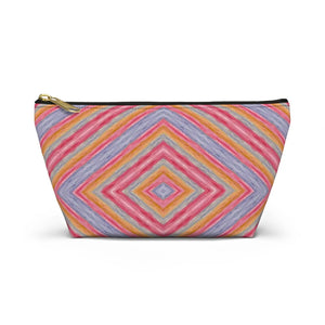 Vibrant Geometric Pattern Accessory Pouch - Dipaliz - Makeup Bags