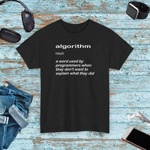 Algorithm Definition Deluxe t Shirt Unisex Cotton Tee Dipaliz - Black / s - T-shirts