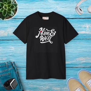 Eco-friendly T-shirt - Alive and Well Everyday Style - Dipaliz - T-shirts - 5xl