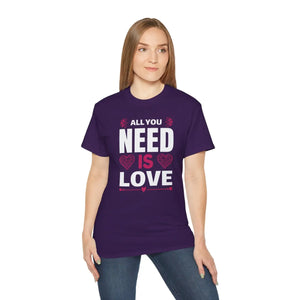 Oversized All you Need is Love Tee Eco-friendly Gift - Dipaliz - T-shirts