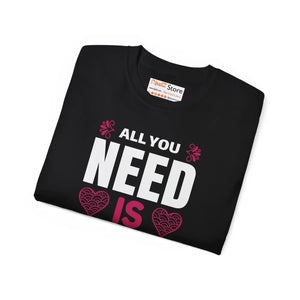 Oversized All you Need is Love Tee Eco-friendly Gift - Dipaliz - T-shirts