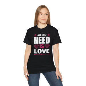 Oversized All you Need is Love Tee Eco-friendly Gift - Dipaliz - T-shirts