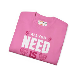 Oversized All you Need is Love Tee Eco-friendly Gift - Dipaliz - T-shirts