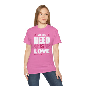 Oversized All you Need is Love Tee Eco-friendly Gift - Dipaliz - T-shirts
