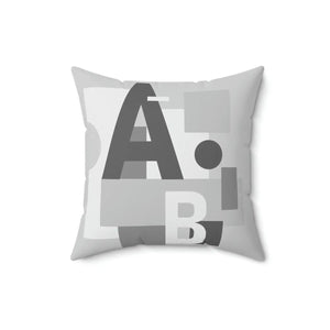 Vibrant Alphabet Spun Polyester Square Pillow - Dipaliz - Throw Pillows