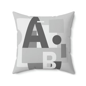 Vibrant Alphabet Spun Polyester Square Pillow - Dipaliz - Throw Pillows