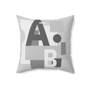 Vibrant Alphabet Spun Polyester Square Pillow - Dipaliz - Throw Pillows