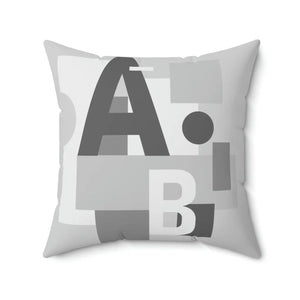 Vibrant Alphabet Spun Polyester Square Pillow - Dipaliz - Throw Pillows