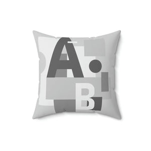 Vibrant Alphabet Spun Polyester Square Pillow - Dipaliz - Throw Pillows