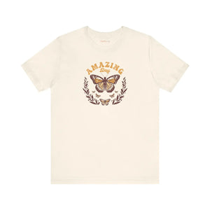 Soft Cotton Butterfly T-shirt - Amazing Day Design - Dipaliz - T-shirts - s