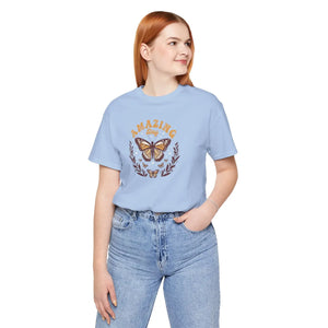 Soft Cotton Butterfly T-shirt - Amazing Day Design - Dipaliz - T-shirts - s