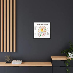Animal Cell Diagram Gallery Canvas Wrap - Colorful Biology Art - Dipaliz - Prints