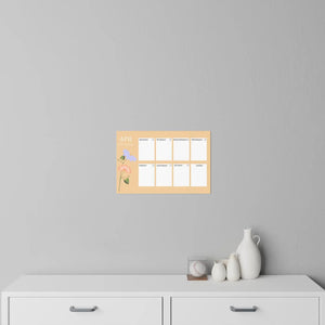 Bold Wall Decals - April Planner Durable Polyester - Dipaliz - Home Decor