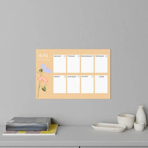 Wall Decals - Durable Polyester April Planner Style - Dipaliz - Home Decor