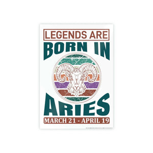 Bold Aries Zodiac Sign Poster - Modern Wall Art - Dipaliz - Posters Prints & Visual Artwork
