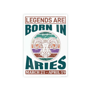 Bold Aries Zodiac Sign Poster - Modern Wall Art - Dipaliz - Posters Prints & Visual Artwork