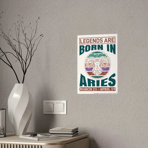 Bold Aries Zodiac Sign Poster - Modern Wall Art - Dipaliz - Posters Prints & Visual Artwork