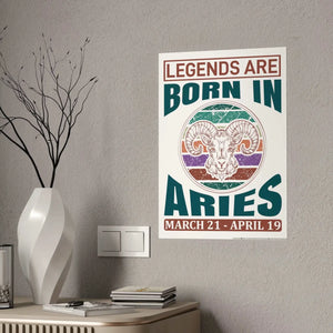 Bold Aries Zodiac Sign Poster - Modern Wall Art - Dipaliz - Posters Prints & Visual Artwork