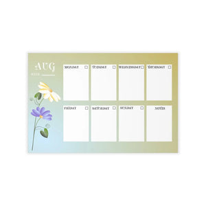 Modern August Planner Wall Decals - Durable Polyester - Dipaliz - Home Decor