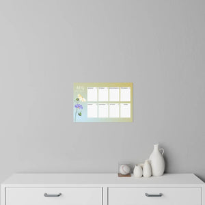 Modern August Planner Wall Decals - Durable Polyester - Dipaliz - Home Decor