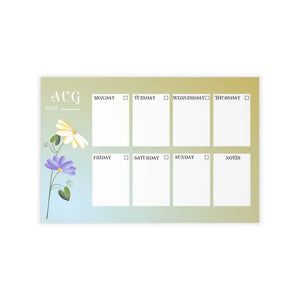 Wall Decals August Planner Durable Polyester Fashion Style Dipaliz - Home Decor