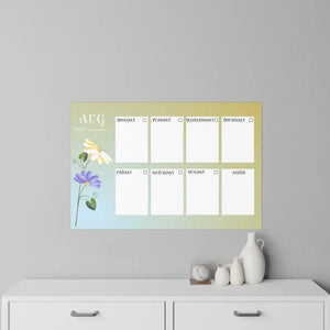 Wall Decals August Planner Durable Polyester Fashion Style Dipaliz - Home Decor