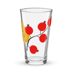 Autumn Berries Pint Glass - Seasonal Shaker Style - Dipaliz - Tumblers
