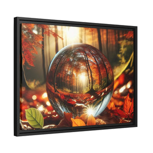 Matte Canvas Black Frame Autumn Leaves - Dipaliz - Posters Prints & Visual Artwork