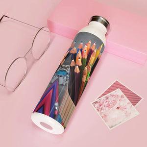 Slim Water Bottle School Color Pencils 20oz - Dipaliz - Bottles