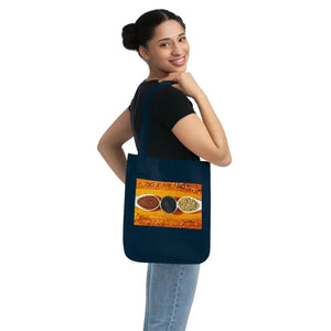 Basil Rosemary Canvas Tote Bag - Eco-chic Sustainable Style - Dipaliz - Bags