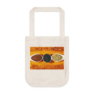 Basil Rosemary Canvas Tote Bag - Eco-chic Sustainable Style - Dipaliz - Bags