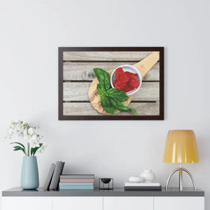 Sun Dried Tomatoes Framed Horizontal Poster Kitchen Art - Dipaliz - Posters Prints & Visual Artwork