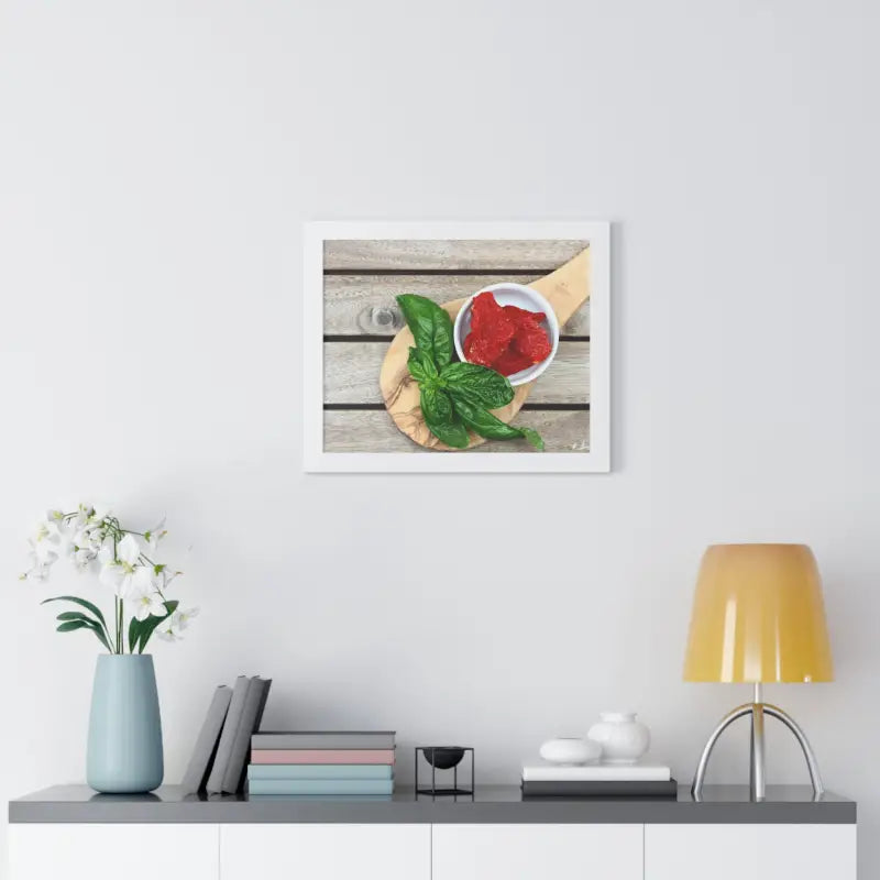 Framed Horizontal Poster - Vibrant Sun Dried Tomatoes | Dipaliz - Posters Prints & Visual Artwork