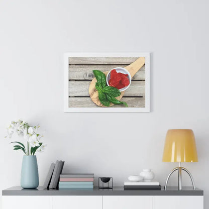 Framed Horizontal Poster - Vibrant Sun Dried Tomatoes | Dipaliz - Posters Prints & Visual Artwork