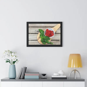 Sun Dried Tomatoes Framed Horizontal Poster Kitchen Art - Dipaliz - Posters Prints & Visual Artwork