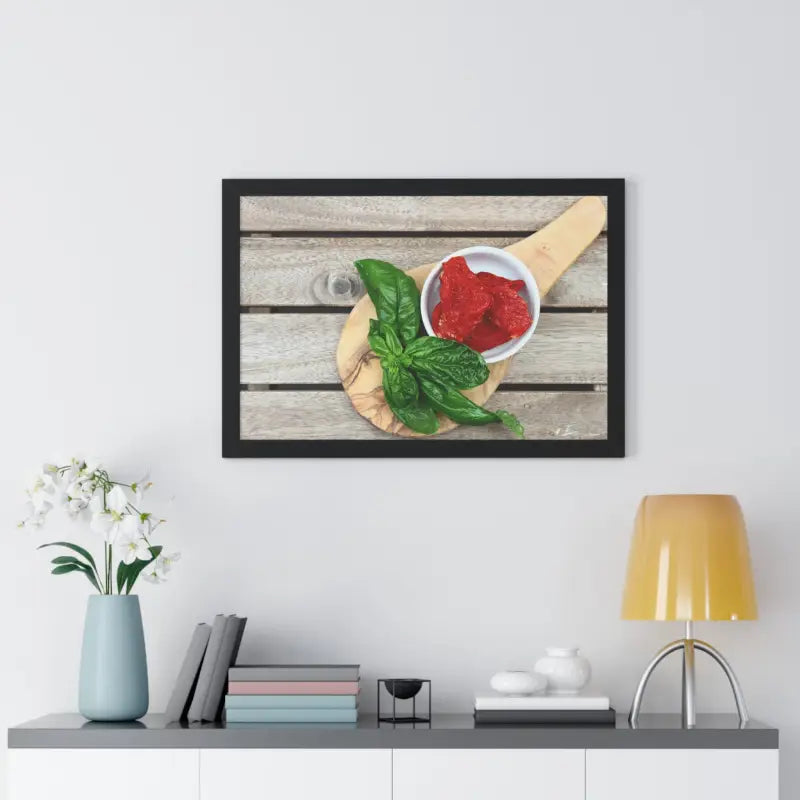 Framed Horizontal Poster - Vibrant Sun Dried Tomatoes | Dipaliz - Posters Prints & Visual Artwork