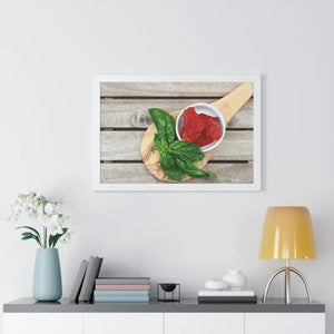Sun Dried Tomatoes Framed Horizontal Poster Kitchen Art - Dipaliz - Posters Prints & Visual Artwork