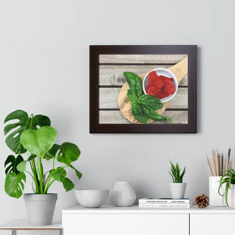 Framed Horizontal Poster - Vibrant Sun Dried Tomatoes | Dipaliz - Posters Prints & Visual Artwork