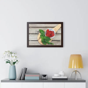 Sun Dried Tomatoes Framed Horizontal Poster Kitchen Art - Dipaliz - Posters Prints & Visual Artwork