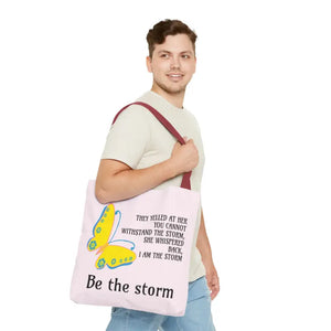 Print Tote Bag - be the Storm All Over Design - Dipaliz - Bags