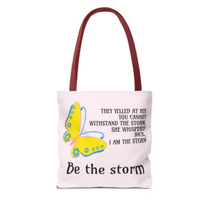 Print Tote Bag - be the Storm All Over Design - Dipaliz - Bags