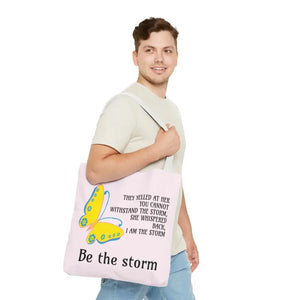 Print Tote Bag - be the Storm All Over Design - Dipaliz - Bags