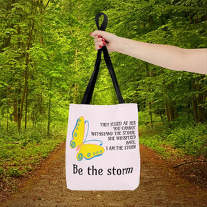 Print Tote Bag - be the Storm All Over Design - Dipaliz - Bags