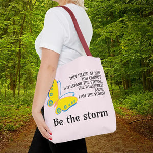 Print Tote Bag - be the Storm All Over Design - Dipaliz - Bags