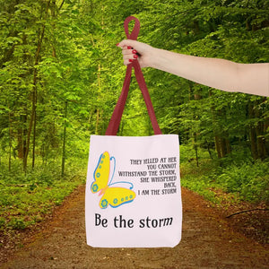 Print Tote Bag - be the Storm All Over Design - Dipaliz - Bags
